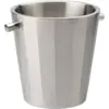 Image de Seau à vin isotherme en inox satiné - 1 bouteille 20 x 21,5 cm