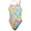 Image de Maillot de bain Natation Speedo Femme de Allover Digital V-Back Bleu/Coral 32 8-1284316623