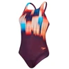 Image de Maillot de bain de Natation Speedo Femme Imprimé Numérique Medalist Violet/ Rouge 32 8-00305517544