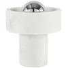 Image de Tom Dixon - Lampe sans fil rechargeable Stone - Blanc - Acier poli - Designer Tom Dixon