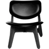 Image de Tom Dixon - Fauteuil rembourré Slab - Noir - Chêne massif teinté - Designer Tom Dixon