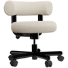 Image de Tom Dixon - Fauteuil rembourré Fat - Blanc - Tissu Elle Saccho - Designer Tom Dixon