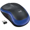 Image de Logitech M185, Ambidextre, Optique, RF sans fil, 1000 DPI, Noir, Bleu 910-002236
