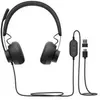 Image de Casque filaire Logitech Duo ZONE WIRED MS USB-C/A - Anti-bruit - Télécommande sur le fil - Certifié Teams - Noir