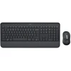 Image de Logitech 920-011010, Sans fil, Bluetooth, Clavier à membrane, QWERTY, Graphite, Souris incluse