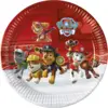 Image de Assiette en carton Pat'Patrouille ø23cm - Lot de 8