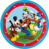 Image de Assiette en carton Mickey ø23cm - Lot de 8