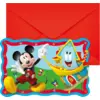 Image de Carte invitation & enveloppe Mickey - Lot de 6
