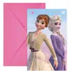 Image de Carte invitation & enveloppe Reine des neiges - Lot de 6