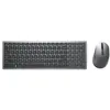 Image de DELL KM7120W, Standard, RF sans fil + Bluetooth, AZERTY, Gris, Titane, Souris incluse KM7120W-GY-FR