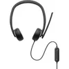 Image de DELL WH3024, Avec fil, Appels/Musique, 20 - 20000 Hz, 110 g, Casque, Noir WH3024-DWW