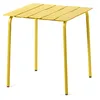 Image de valerie objects - Table carrée Outdoor - Jaune - Aluminium thermolaqué - Designer Maarten Baas