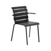 Image de valerie objects - Fauteuil empilable Outdoor - Noir - Aluminium thermolaqué - Designer Maarten Baas