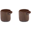 Image de Serax - Tasse à espresso Out of line - Marron - Grès émaillé - Designer Uncharted