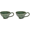 Image de Serax - Tasse à cappuccino Verde Lanza - Vert - Grès émaillé - Designer Pascale Naessens