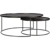 Image de Ethnicraft - Tables gigognes Table basse - Noir - Contreplaqué teinté - Designer Dawn Sweitzer