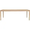 Image de Ethnicraft - Table rectangulaire Bok - Bois naturel - Chêne massif huilé - Designer Alain van Havre