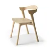 Image de Ethnicraft - Chaise Bok - Bois naturel - Chêne massif huilé - Designer Alain van Havre