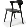 Image de Ethnicraft - Chaise Bok - Noir - Chêne massif - Designer Alain van Havre