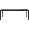 Image de Ethnicraft - Table rectangulaire Bok - Noir - Chêne massif teinté - Designer Alain van Havre
