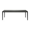 Image de Ethnicraft - Table rectangulaire Bok - Noir - Chêne massif teinté - Designer Alain van Havre