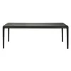 Image de Ethnicraft - Table rectangulaire Bok - Noir - Chêne massif teinté - Designer Alain van Havre