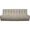 Image de Ethnicraft - Canapé 3 places ou + N701 - Beige - Mousse - Designer Jacques Deneef