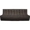 Image de Ethnicraft - Canapé 3 places ou + N701 - Gris - Mousse - Designer Jacques Deneef