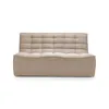 Image de Ethnicraft - Canapé 2 places N701 - Beige - Mousse - Designer Jacques Deneef