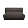 Image de Ethnicraft - Canapé 2 places N701 - Gris - Mousse - Designer Jacques Deneef