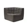 Image de Ethnicraft - Chauffeuse d'angle N701 - Gris - Mousse - Designer Jacques Deneef