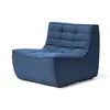Image de Ethnicraft - Canapé modulable N701 - Bleu - Mousse - Designer Jacques Deneef