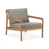 Image de Ethnicraft - Fauteuil rembourré Jack outdoor - Beige - Tissu polypropylène - Designer Jacques Deneef