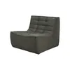 Image de Ethnicraft - Canapé modulable N701 - Vert - Coton recyclé - Designer Jacques Deneef