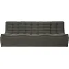 Image de Ethnicraft - Canapé 3 places ou + N701 - Vert - Coton recyclé - Designer Jacques Deneef