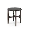 Image de Ethnicraft - Table d'appoint PI - Marron - Acajou massif teinté - Designer Alain van Havre