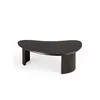 Image de Ethnicraft - Table basse Boomerang - Bois naturel - Acajou massif teinté - Designer Alain van Havre