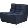 Image de Ethnicraft - Canapé modulable N701 - Gris - Coton recyclé - Designer Jacques Deneef