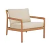 Image de Ethnicraft - Fauteuil rembourré Jack outdoor - Beige - Tissu polypropylène - Designer Jacques Deneef