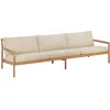 Image de Ethnicraft - Canapé de jardin rembourré Jack outdoor - Beige - Tissu polypropylène - Designer Jacques Deneef