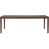 Image de Ethnicraft - Table rectangulaire Bok - Marron - Teck massif teinté brun - Designer Alain van Havre