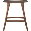 Image de Ethnicraft - Tabouret de bar Osso - Marron - Teck massif teinté brun - Designer Grain & Green