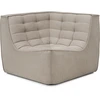 Image de Ethnicraft - Chauffeuse d'angle N701 - Beige - Mousse PU haute densité - Designer Jacques Deneef