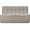 Image de Ethnicraft - Canapé 2 places N701 - Beige - Mousse PU haute densité - Designer Jacques Deneef