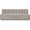Image de Ethnicraft - Canapé 3 places ou + N701 - Beige - Mousse PU haute densité - Designer Jacques Deneef