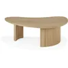 Image de Ethnicraft - Table basse Boomerang - Bois naturel - Chêne massif huilé - Designer Alain van Havre