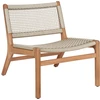Image de Ethnicraft - Fauteuil bas Jack outdoor - Beige - Teck massif - Designer Jacques Deneef