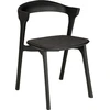 Image de Ethnicraft - Chaise Bok - Noir - Mousse PU - Designer Alain van Havre