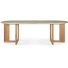Image de Ethnicraft - Table ovale Trestle - Gris - Teck recyclé