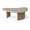 Image de Ethnicraft - Table basse Boomerang - Gris - Teck recyclé